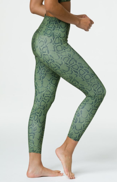 Image Title Onzie High Basic Midi Legging -Olive Cobra